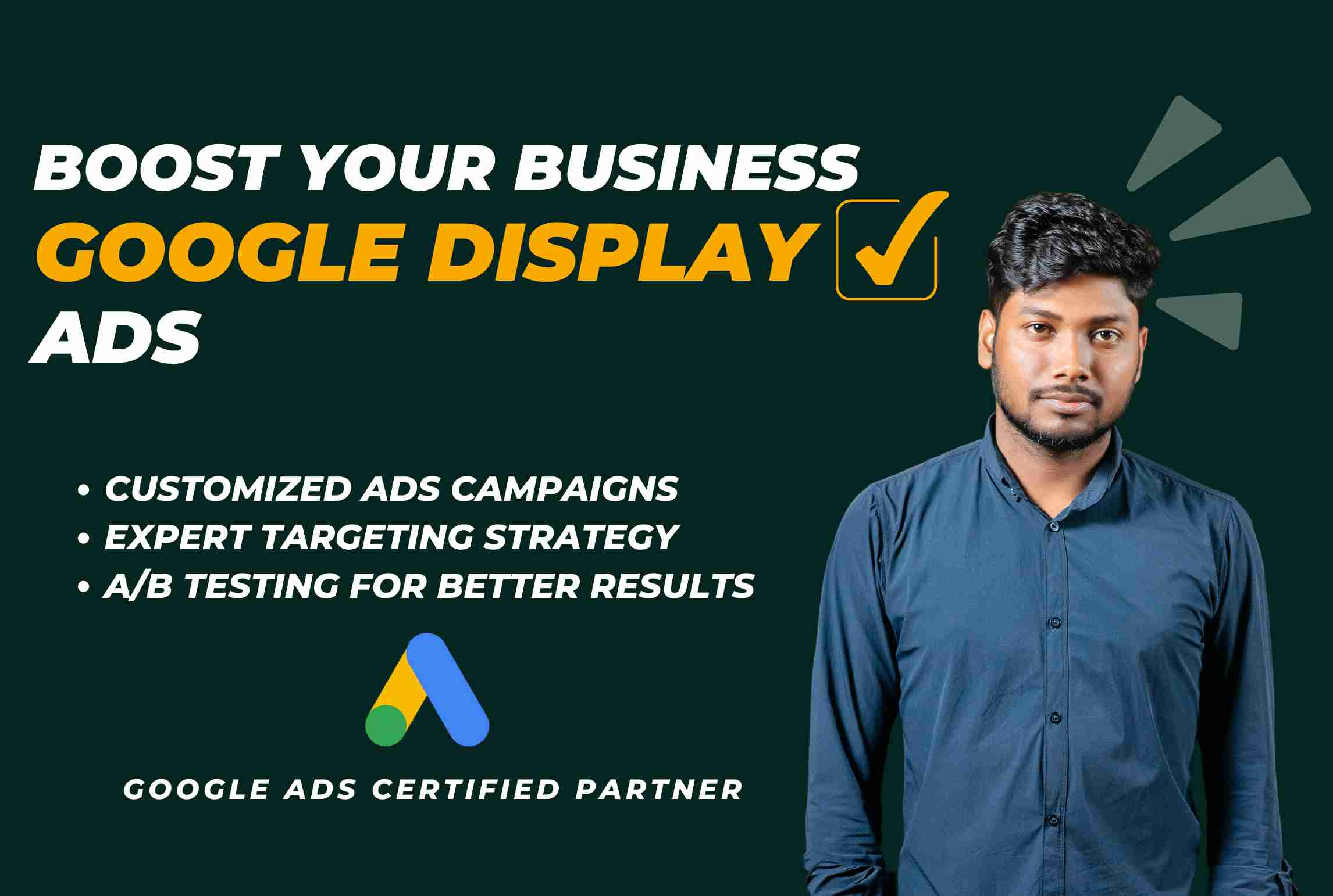 I will boost your business with google display ads campaign and banner ads