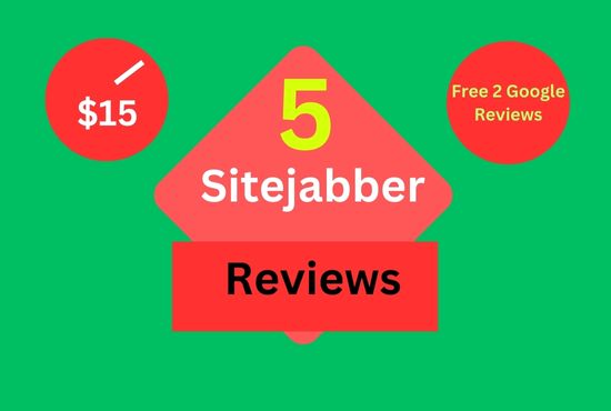 Get 5 Sitejabber Review on your business + 2 Google Review Free