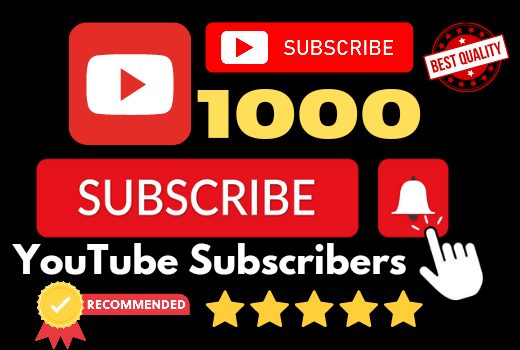 I Will Give You Permanent 1000 YouTube Subscribers LifeTime Guaranteed