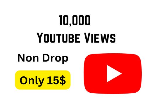 i will add 10000 Youtube views non drop and lifetime Guarantee Organcally
