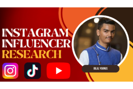 I will find youtube tiktok instagram influencers for influencer marketing
