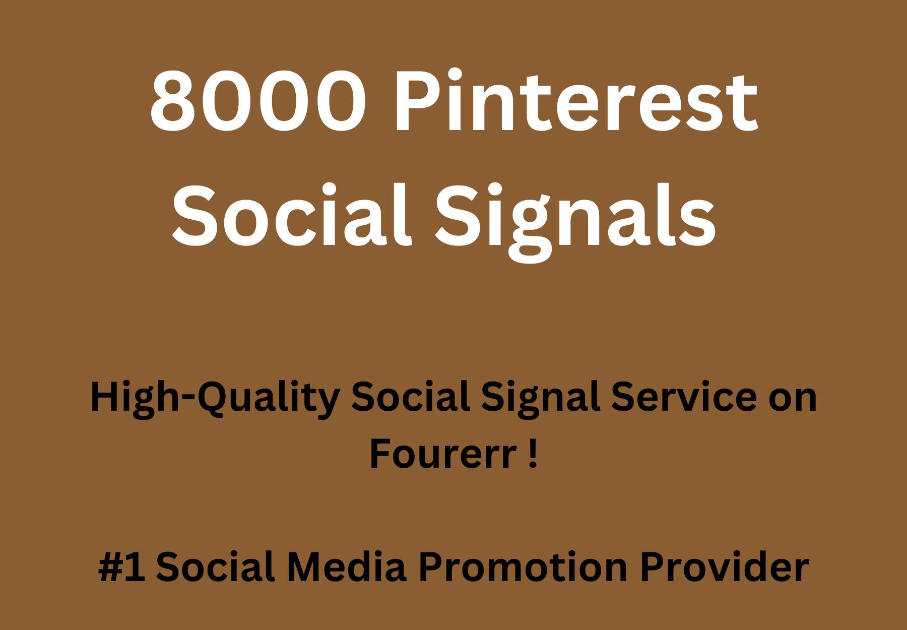 8000 Pinterest Social Signals Google First Page Ranking only $ 4