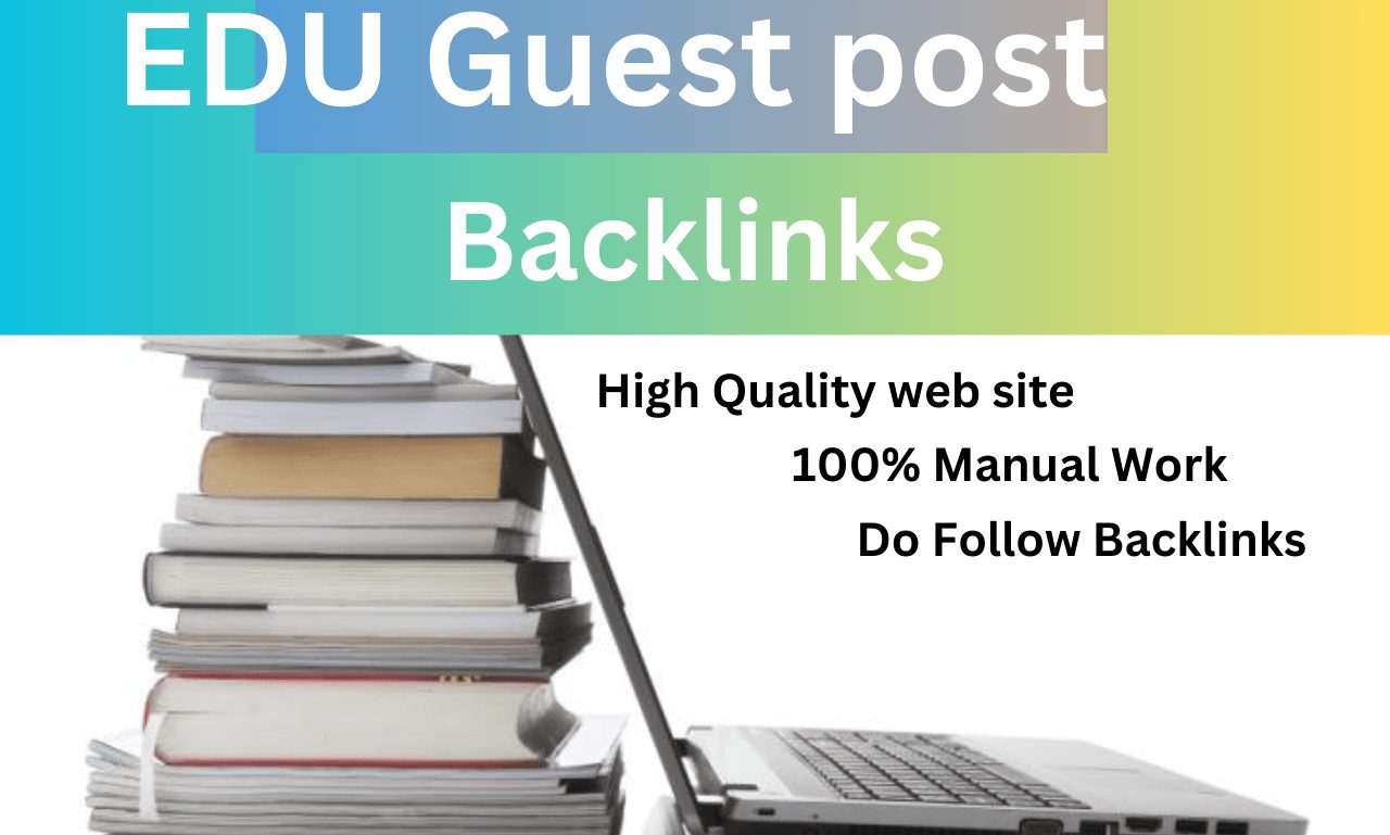 I will 50 SEO EDU guest post backlinks with high da manual link building