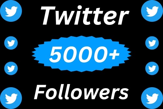 Permanent 5000 Twitter Followers Real Super Offer