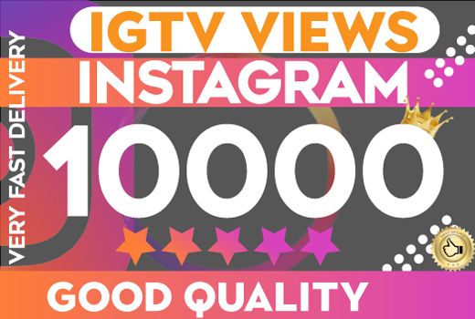 10000 Instagram IGTV Views Good quality