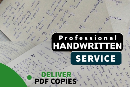 I will write beautiful handwritten notes, letters and assignments for you
