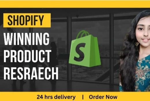 I will do shopify product hunting or winning product research