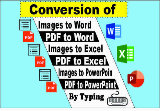 I will do perfect data entry, convert pdf to word, scanned image to word through copy paste, typing