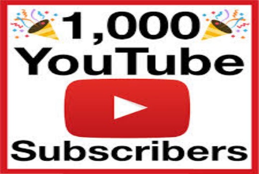 1000 Youtube Subscribers nondrop lifetime guarantee