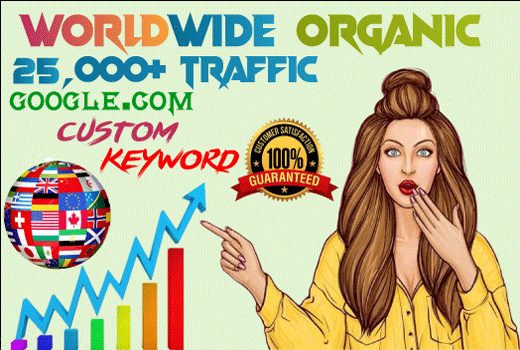 Get 25000 organic worldwide Web Traffic – Lifetime Guarantee