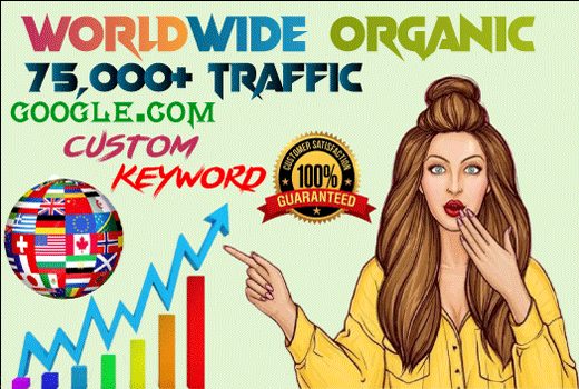 Get 75000 organic worldwide Web Traffic – Lifetime Guarantee