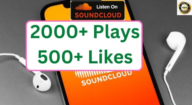 Send HQ  Soundcloud 2000+ Plays & 500+ Likes 100% Nonedrop