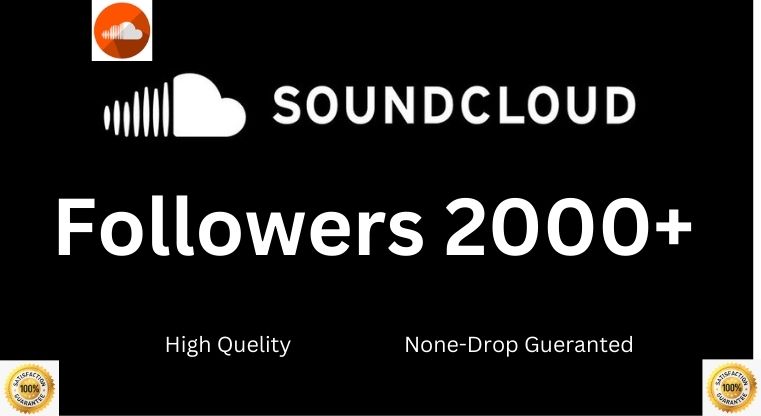 I will provide HQ 2000+ Soundcloud Followers 100% real & lifetime Gueranted