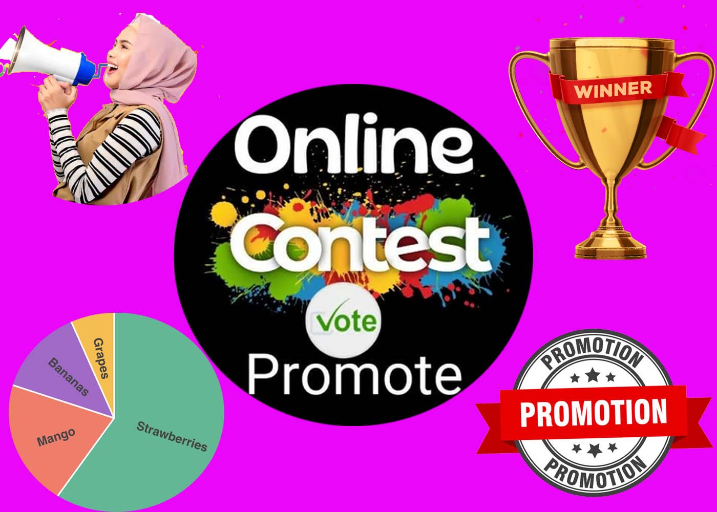 get you 100 online contest votes real different IP votes