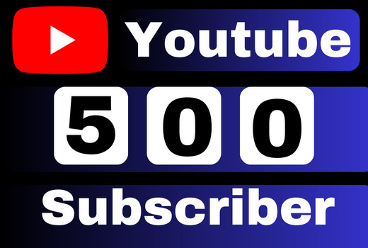 Get 500 youtube subscribers real, active user, nondrop, best service lifetime guaranteed