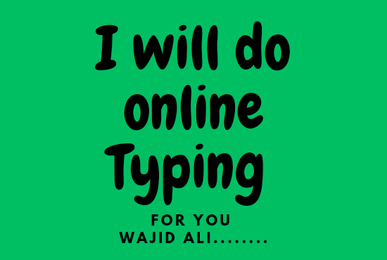 Online Typing Job and Article writing .