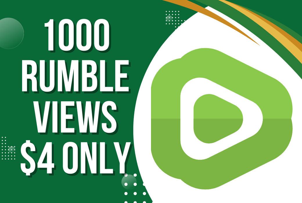 1000 views Organic Rumble video promotion to boost your views social Signals Embeds, Signals, Blogger, Tumblr & EDU backlinks