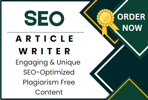 ARTICLE OR BLOG WRITING JOB
1-SEO OPTIMIZED
2-UNIQUE CONTENT
3-RESEARCHED KEYWORDS
4-EYE GRABBING