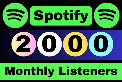 Get 2000 to 2200 USA Spotify monthly listeners premium account active user ROYALTY ELIGIBLE