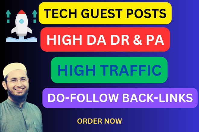 Tech Guest Post High DA with Authority Back-links