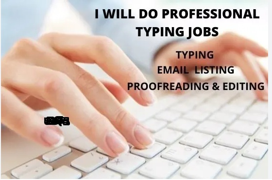 **I Will do an Online Typing Job***