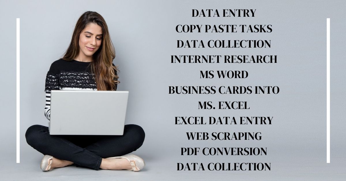I will be your virtual assistant for any data entry, copy paste, web research