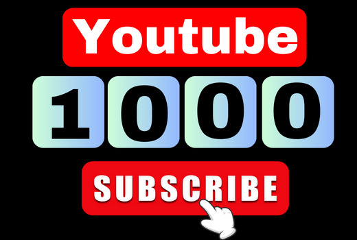 Get 1000 youtube subscriber high quality real, active user, nondrop lifetime guaranteed