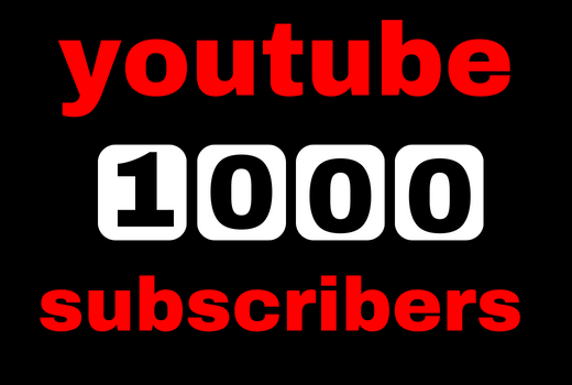 Provide 1000 youtube subscribers high quality real, active user, nondrop lifetime guaranteed