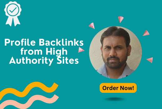 30 Profile Backlinks from High Authority Sites