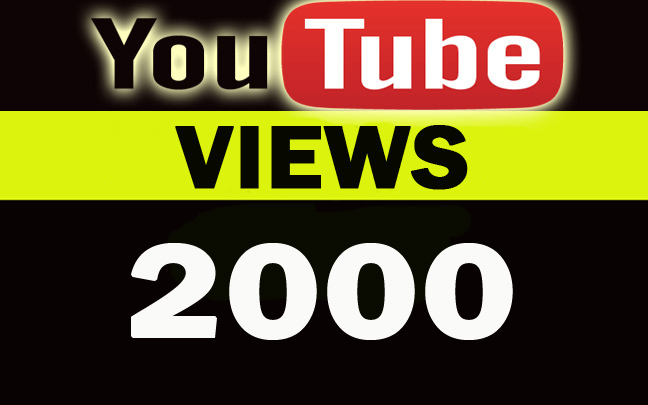 2000 YouTube H.Q views, Lifetime Guarantee