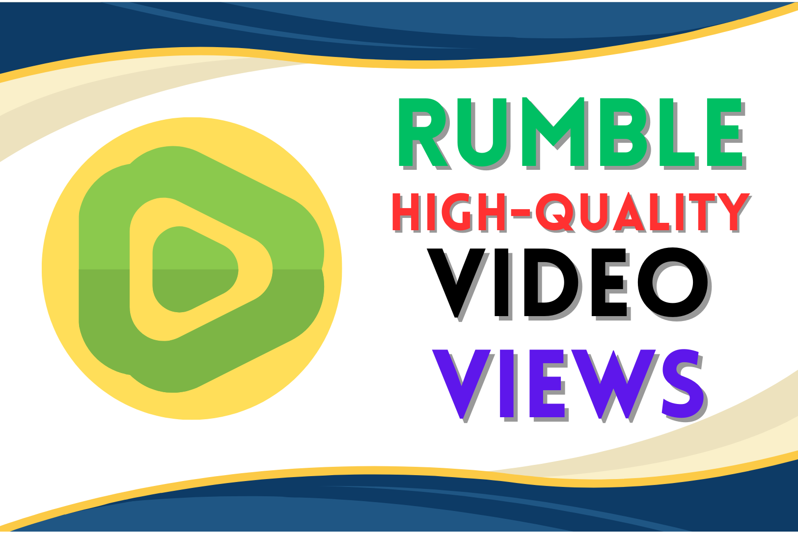 Add 1000 Rumble video views promotion