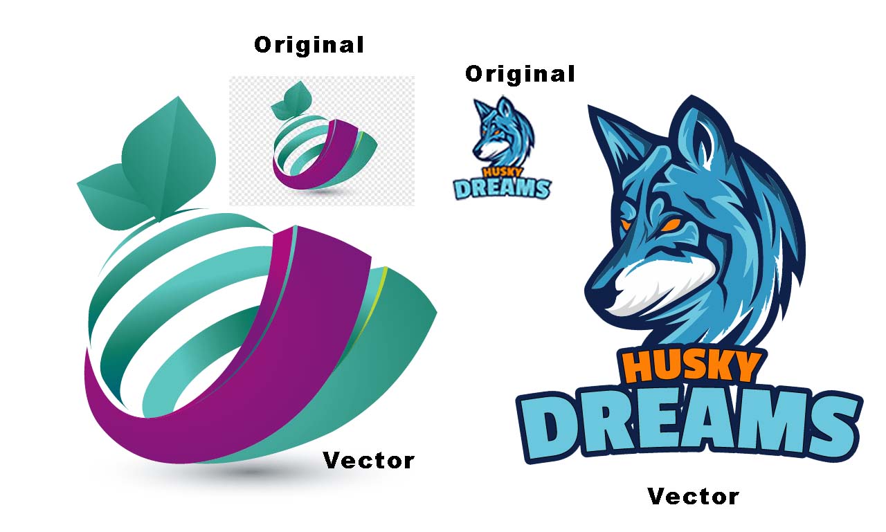 I will do vector tracing or convert to vector quickly