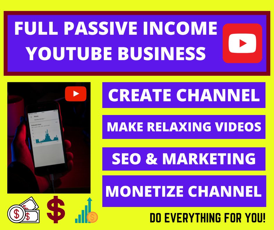 I will give you a complete Passive income YouTube Channel monthly earning $100-$500