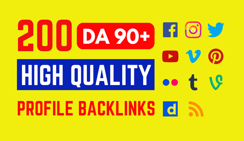 50 High Domain Authority Profile Backlinks