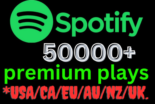 Get 50000+ Spotify premium account plays from USA/CA/EU/AU/NZ/UK﻿, Lifetime guarantee