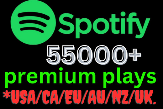 Get 55000+ Spotify premium account plays from USA/CA/EU/AU/NZ/UK﻿, Lifetime guarantee