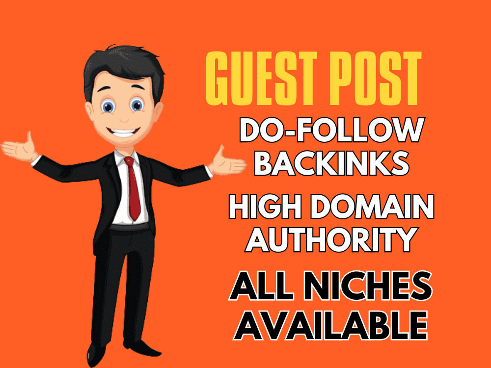 I will do high-authority guest posts on high da sites