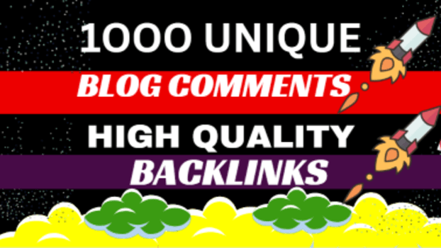 1000 high quality Blog Comments Backlinks link juice