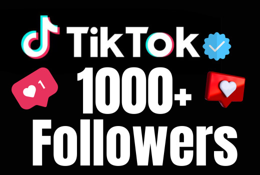 I will add 1000+ TikTok followers, all followers are 100% real and organic, Lifetime Guarantee