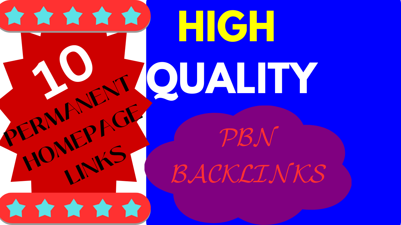 Do-follow high Quality Homepage PBN Backlinks
