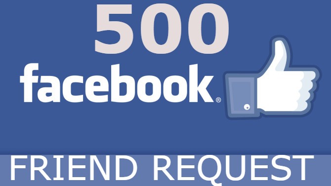 500 Facebook friend request high quality