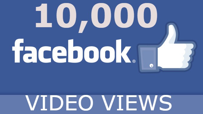 10000 Facebook video views with 500 posts like instant