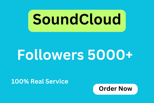 Send you 5000+ SoundCloud Followers 100% Real Service