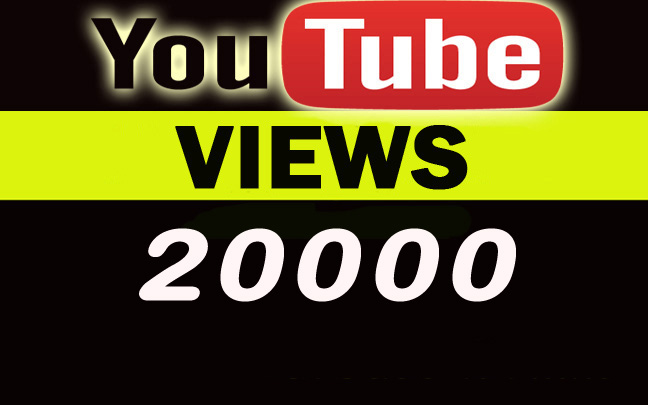 20000 H.Q Youtube Video Views with 2000 likes. Nondrop