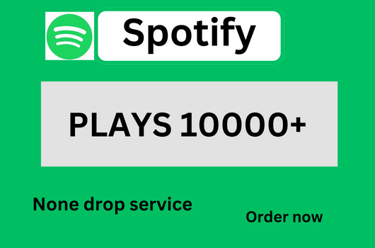 I will send you 10,000+ Spotify Organic Plays which is 100% real & lifetime Guaranteed