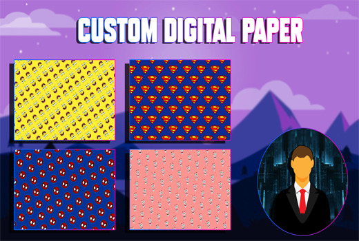 I will make you custom digital papers
