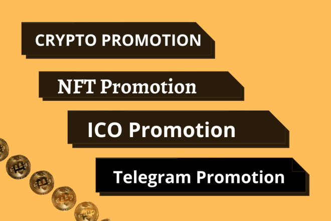 I will do organic crypto website promotion,NFT promotion, twitter marketing, discord, telegram promotion