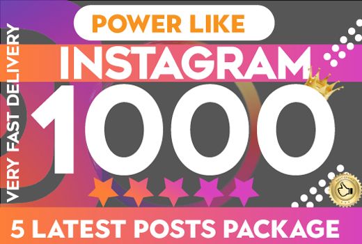 Instagram Power Like Package Latest 5 Post