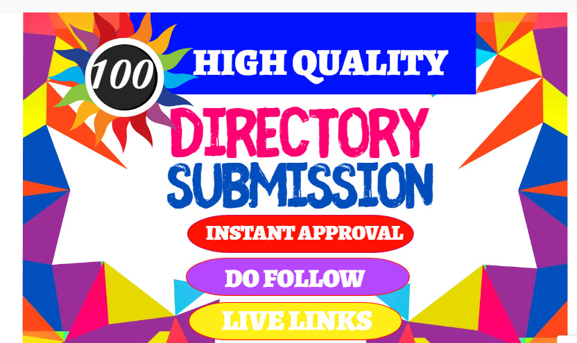 Provide 100 Live Dofollow Directory Submission for SEO Backlinks