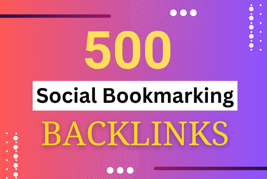 I Will Do 500 Social Bookmarking Backlinks For Your Website